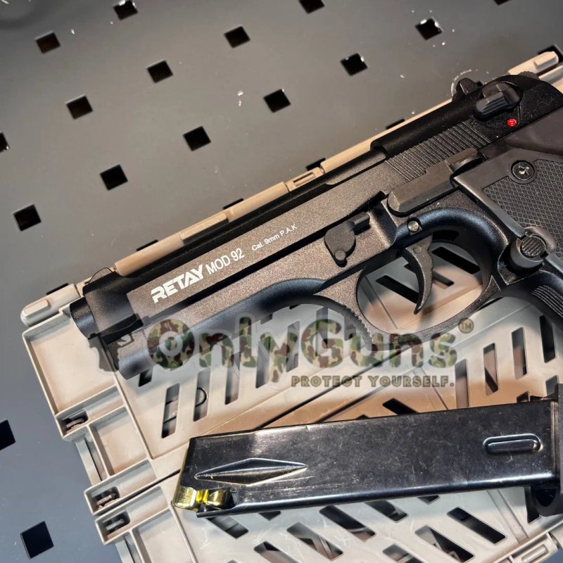 Стартовий пістолет Retay Beretta 92, під холостий патрон — фото 6