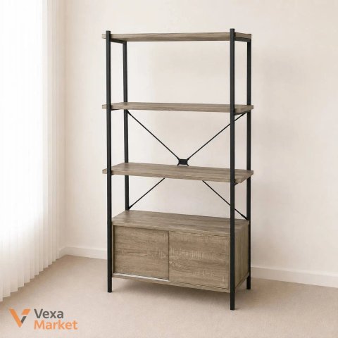 Стелаж в стилі LOFT з тумбою 80х35х160см