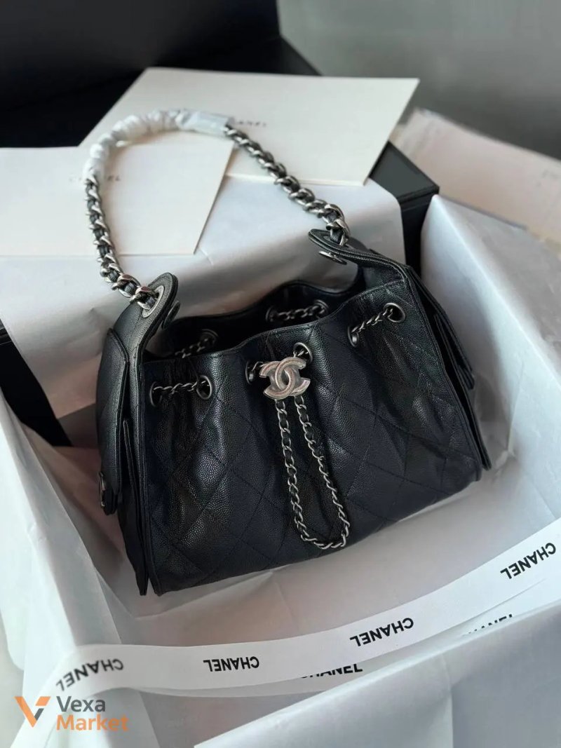 Сумка Chanel 26 см срібло — фото 4
