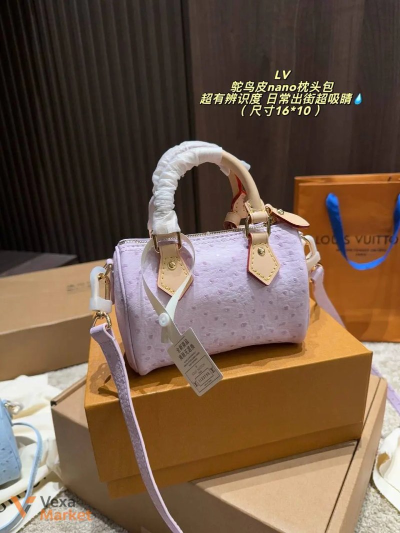 Сумка Louis Vuitton Speedy nano натуральна шкіра — фото 5