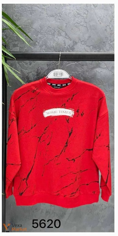 Світшот для хлопчика-підлітка червоний двонитка