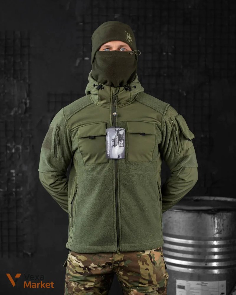 Тактична флісова куртка COMANDOS Combo Coyote / Multicam / Olive — фото 2