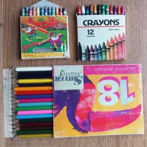 Набір для творчості: Кольорові олівці Silver Master та Воскова крейда Crayons/Kredki (3 пачки)