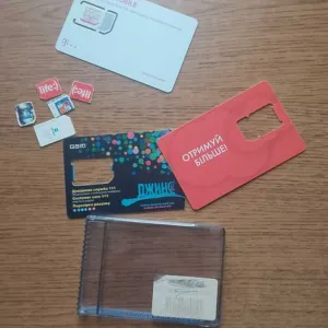 Сім-картки і холдери для колекції (Jeans, UMC SIM-SIM, life:), T-Mobile, лот раритет + новий стартер Orange Flex