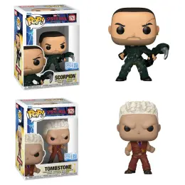 Funko Pop! Spider-Man Scorpion 1628 & Tombstone 1629
