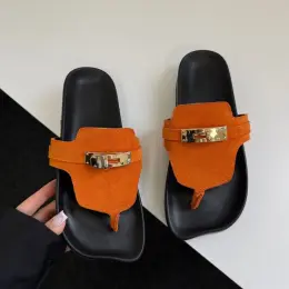 Шльопанці barefoot помаранчеві натуральна замша