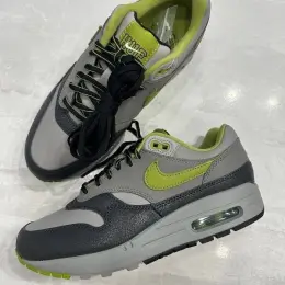 Nike Air Max 1 Сірі з салатовим