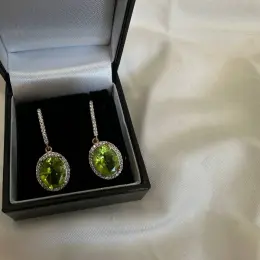 Серебряные серьги 925 пробы с золотым покрытием 18 карат