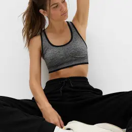 Спортивний топ M & S сірий меланж EUR XL / 50