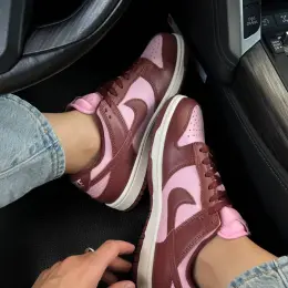 Nike SB Dunk Low Premium бордовые с розовым
