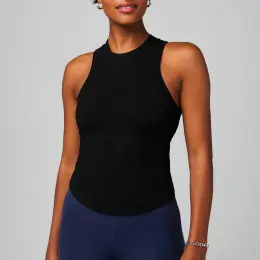 Спортивна майка в рубчик Fabіetіcs чорна EUR 2XL