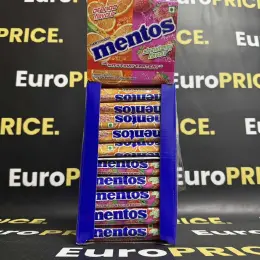 Цукерки-драже Mentos Полуниця-Апельсин