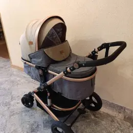 Коляска 2в1 NINOS BRAVA NEW BEIGE (Khaki)