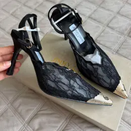 Туфли Jimmy Choo черные кружевные размер 39