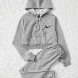 Спортивный костюм (худи + джоггеры) Nike 1356/1 bl меланж