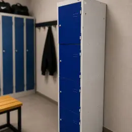 Металевий локер на 4 комірки 40х50х180см