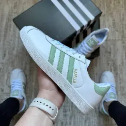 Кросівки жіночі Adidas Gazelle White & Green