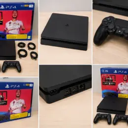 PlayStation 4 Slim 1TB (PS4 Slim) Прошитая, 2 геймпада