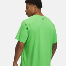 Tech Textured Short Sleeve Training Top - Green, Size M