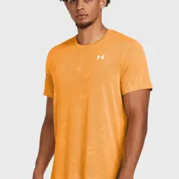 Чоловіча помаранчева футболка Under Armour UA LAUNCH SPLATTER SS розмір S