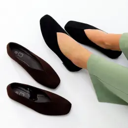 Женские балетки из натуральной замши
