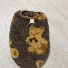 Теплая одежда для собак с принтом медвежонка