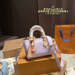 Сумка Louis Vuitton Speedy nano натуральна шкіра