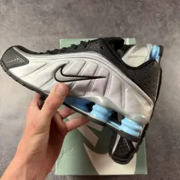 Nike Shox R4 White Black Blue