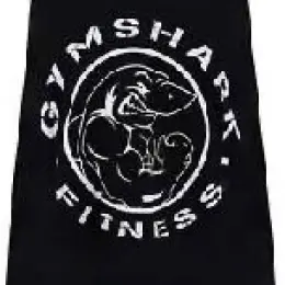 Чорна спортивна майка Gymshark Legacy Drop Arm Tank з принтом акули, розмір S