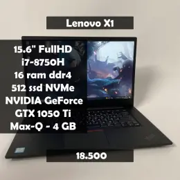 Игровой ноутбук Lenovo ThinkPad X1 Extreme, Intel Core i7-8750H, 16GB RAM, 512GB SSD, GTX 1050 Ti 4GB