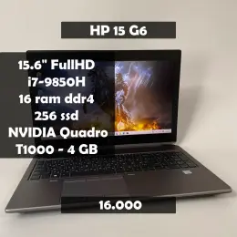 Ноутбук HP zBook 15 G6, Intel Core i7-9850H, 15.6" FullHD, 16GB RAM, 256GB SSD, NVIDIA Quadro T1000 4GB