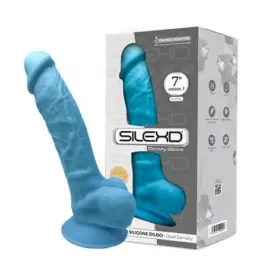 Фалоімітатор SILEXD Johnny Blue двошаровий 17.8 см