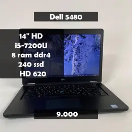 Ноутбук Dell Latitude 5480 Intel Core i5-7200U 14" HD 8GB DDR4 SSD 240GB