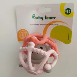 Силіконове брязкальце-прорізувач Baby team