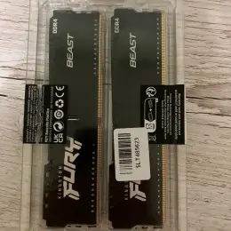 Оперативна пам'ять Kingston FURY Beast 16 ГБ (2x8 ГБ) DDR4 2666 МГц