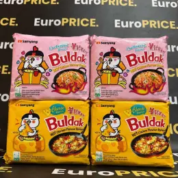 Рамен Samyang Buldak Carbonara/Cheese Hot Chicken Flavour Ramen 700г