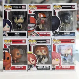 Фігурки Funko POP "Chainsaw Man" та "Demon Slayer"