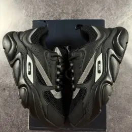 Кросівки Dior B22 Black шкіра/текстиль