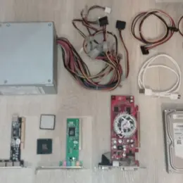 Блок живлення 400W, HDD, відеокарта та інші комплектуючі для ПК