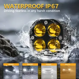 Дополнительные фары 40W водонепроницаемые IP67 (комплект 2 шт)