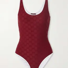 Купальник Gucci женский бордовый