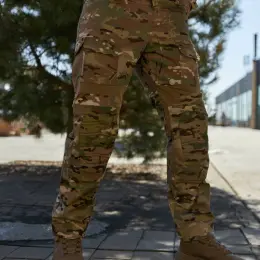 Тактические штаны KS Military рип-стоп с наколенниками