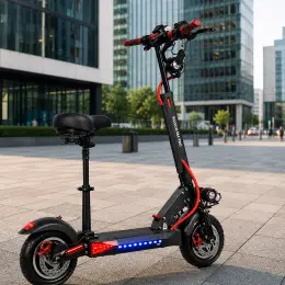 Електросамокат Kugoo Kirin M4 Pro 500 Вт чорний з сидінням