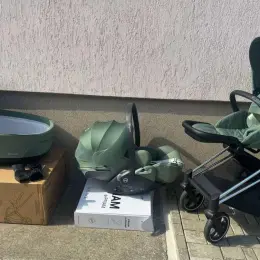 Візок Cybex Priam 4.0 3 в 1 Leaf Green шасі Chrome Black автокрісло Cloud T i-Size