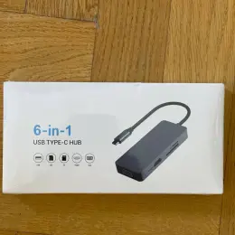 Перехідник USB Type-C HUB 6-в-1