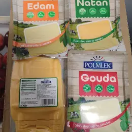 Сыр POLMLEK Gouda, Edam, Natan - 400 г
