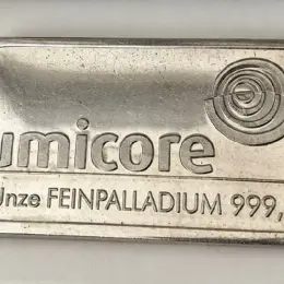 Паладієва зливка Umicore 999,5 31,1 г
