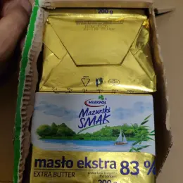 Масло вершкове Mlekovita Mazurski Smak 83% 200 г (Польща)