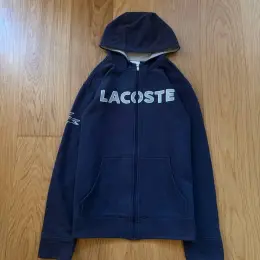 Lacoste синяя толстовка на молнии размер L