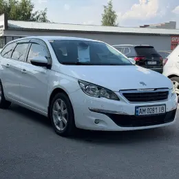 Peugeot 308 2014 Белый Дизель 1.6 л.